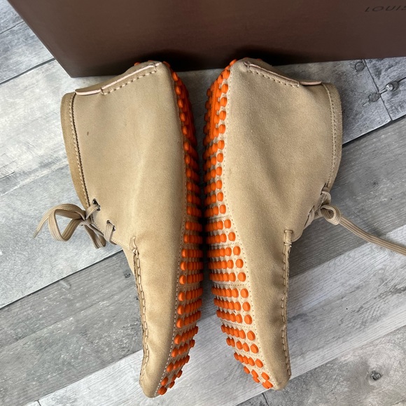 Authentic Louis Vuitton Chukka boot with Orange Logo Driving Sole Men’s 9 - Picture 11 of 16